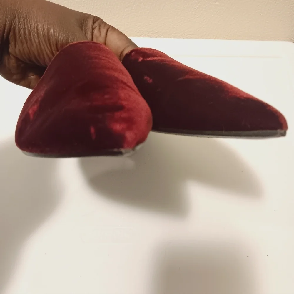 Michael Kors| Velvet Slip On Mule Burgundy Merlot Wine Sz 40/ US 9.5